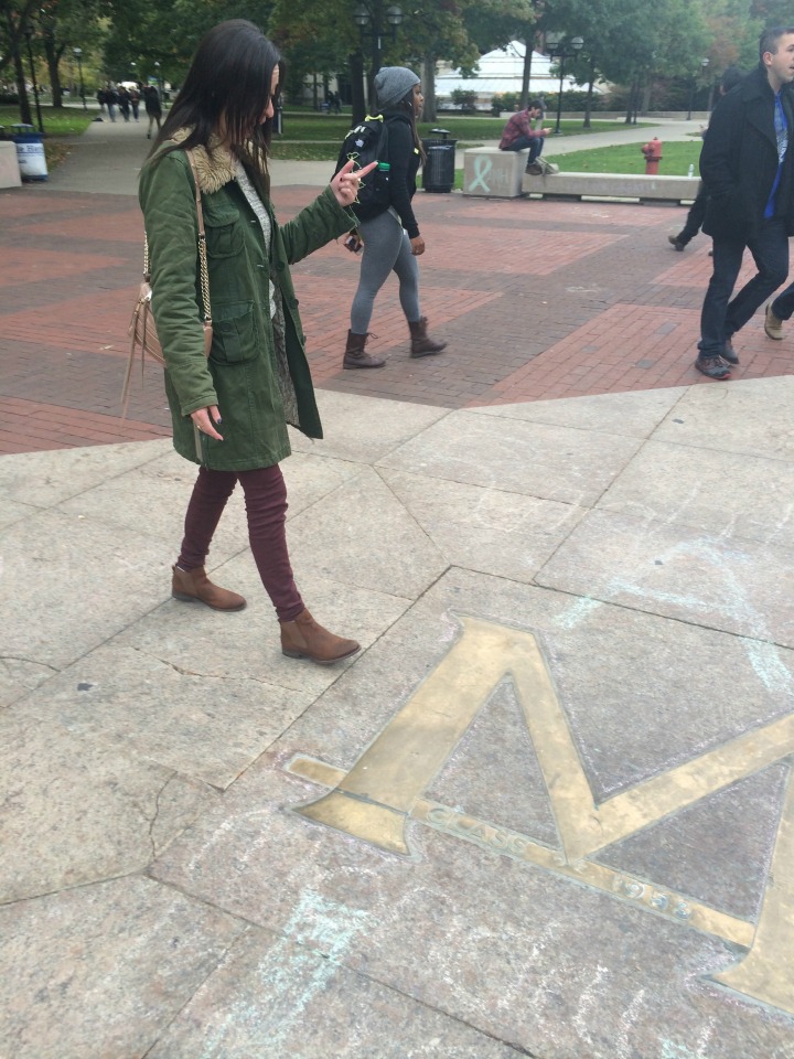 Rory about to hop over the Diag M