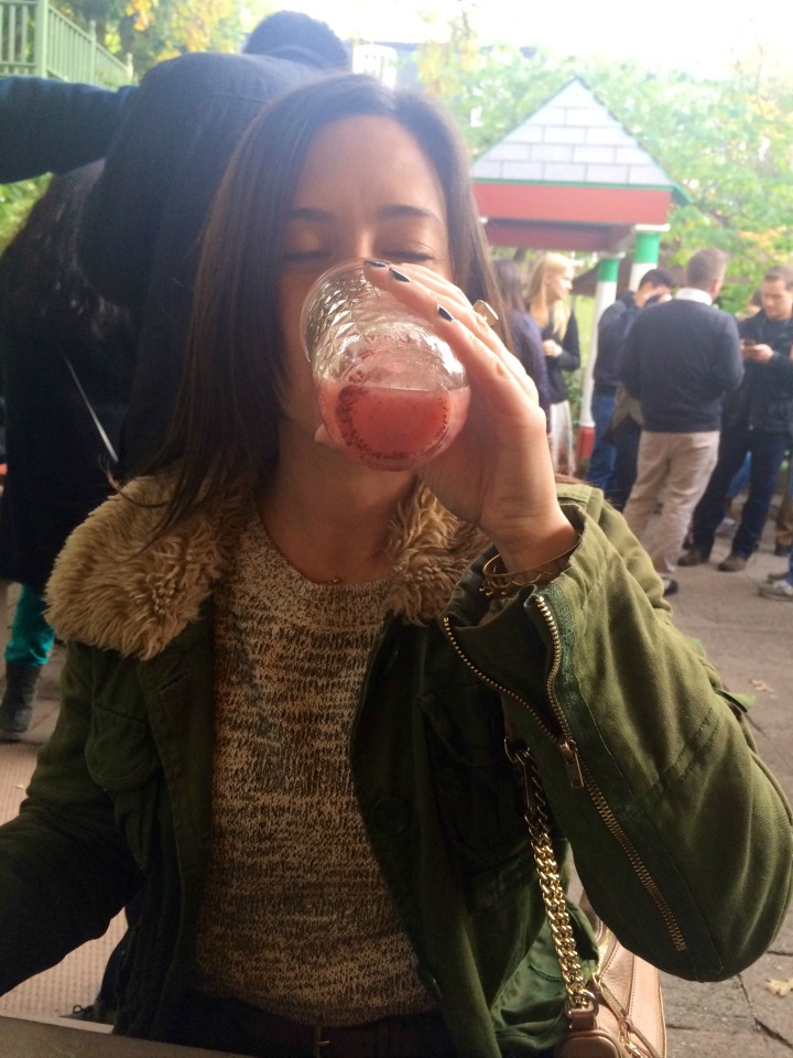 Rory drinking at Dominick's