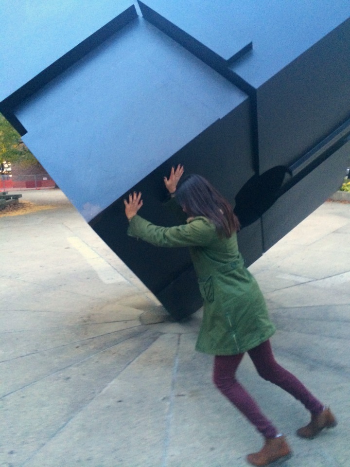 Rory pushing the cube 2